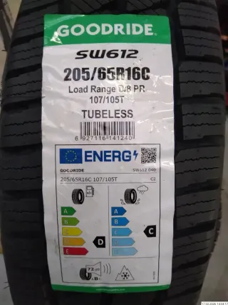 4x 205/65 R16 107T Winterreifen Goodride Sw612 8mm DOT 2225 - Bild 1