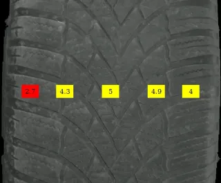 215/65 R17 103H WINTERREIFEN VW TIGUAN 5N (II) 17 ZOLL ALU KOMPLETTSATZ 4MM - Bild 6