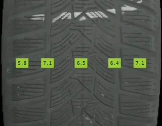 215/60 R16 95H WINTERREIFEN VITO W447 16 ZOLL ALU KOMPLETTSATZ 5-6MM - Bild 6