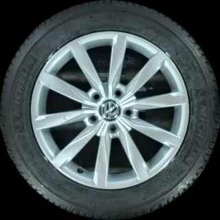 215/55 R17 94V WINTERREIFEN VW T-ROC 17 ZOLL ALUMINIUM KOMPLETTSATZ 5G0601025K - Bild 1