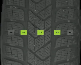 215/60 R16 95H WINTERREIFEN VW PASSAT 3C 16 ZOLL STAHL KOMPLETTSATZ 4-7MM - Bild 6