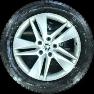 215/55 R16 98V WINTERREIFEN SKODAS SUPERB 3V 16 ZOLL ALUMINIUM KOMPLETTSATZ 7MM - Bild 1