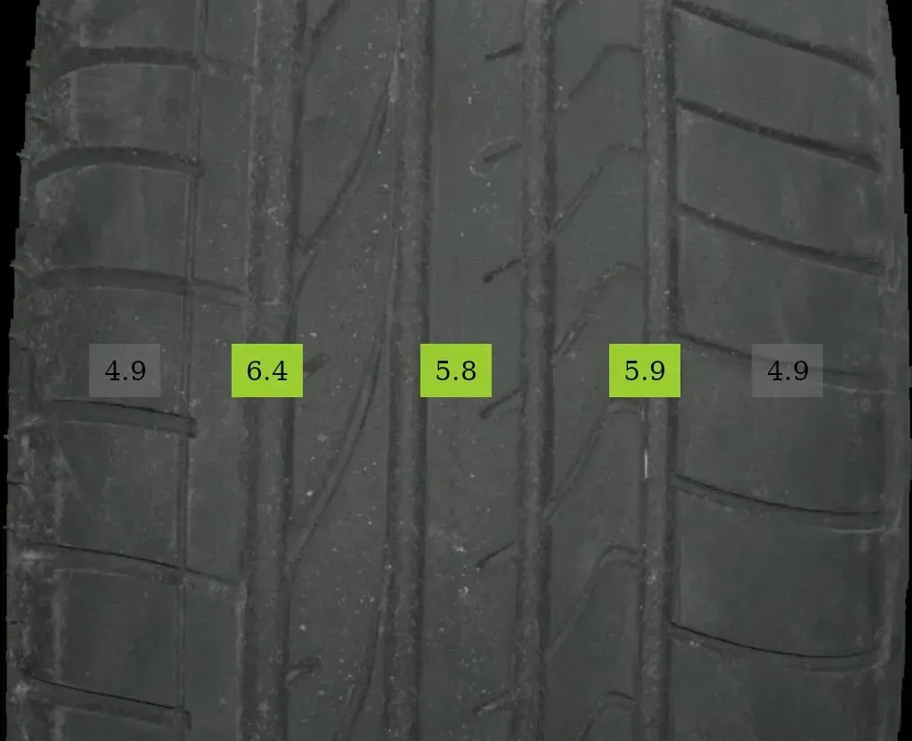 4x 235/55 R19 101V Sommerreifen Bridgestone Dueler 5-6mm DOT *21 - Bild 1