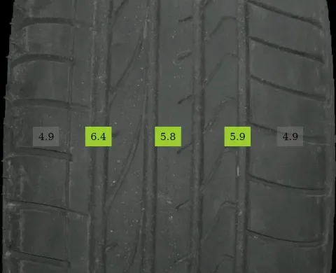 Background image for 4x 235/55 R19 101V Sommerreifen Bridgestone Dueler 5-6mm DOT *21