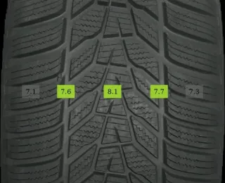 4x 235/55 R20 105V Winterreifen Hankook Winter icept evo 3  7mm DOT 2021 - Bild 1