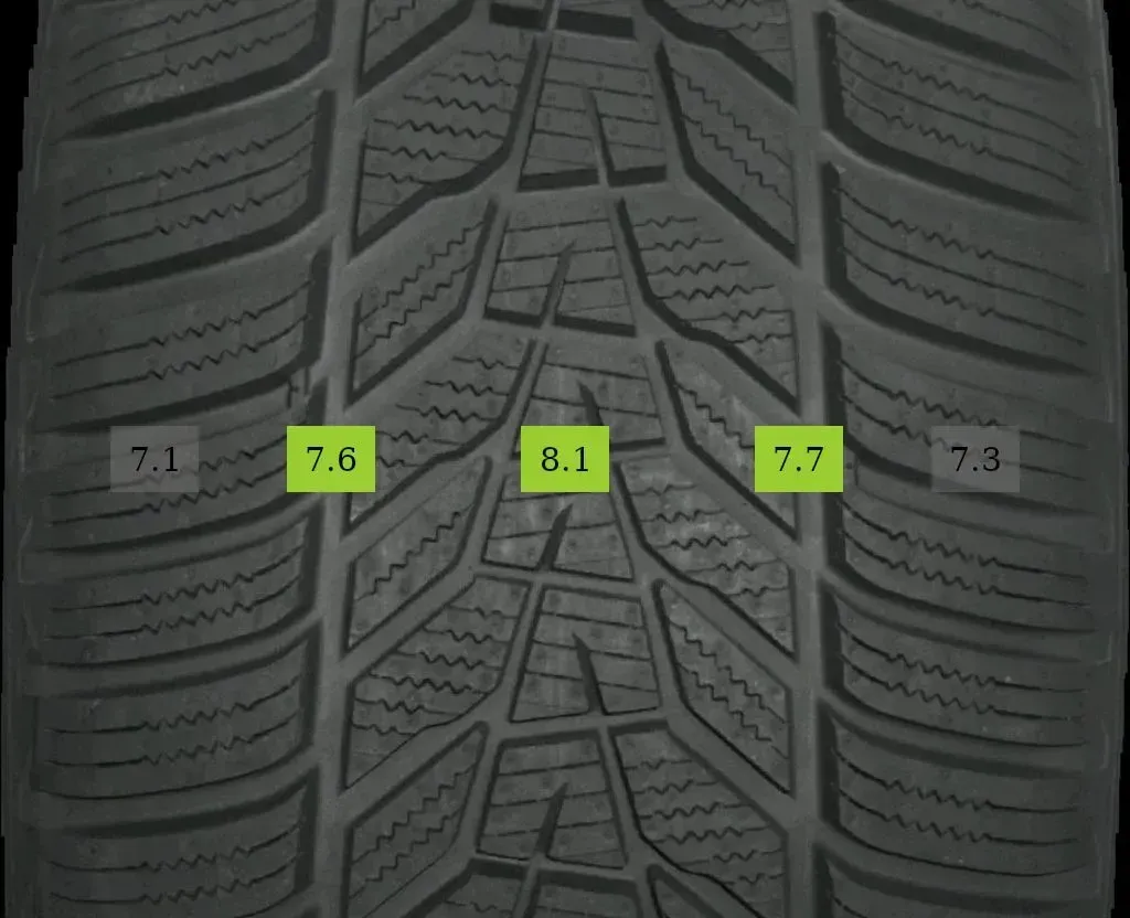 4x 235/55 R20 105V Winterreifen Hankook Winter icept evo 3  7mm DOT 2021 - Bild 1