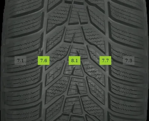 Background image for 4x 235/55 R20 105V Winterreifen Hankook Winter icept evo 3  7mm DOT 2021