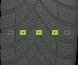 215/55 R16 98V WINTERREIFEN SKODAS SUPERB 3V 16 ZOLL ALUMINIUM KOMPLETTSATZ 7MM - Bild 5