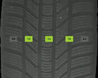 235/55 R18 104V WINTERREIFEN VW TIGUAN 5N (II) 18 ZOLL ALU KOMPLETTSATZ 7MM - Bild 8