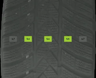 205/55 R17 91H WINTERREIFEN VW TAIGO CS 17 ZOLL ALU KOMPLETTSATZ 5-7MM - Bild 8