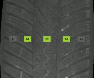 205/55 R17 91H WINTERREIFEN VW TAIGO CS 17 ZOLL ALU KOMPLETTSATZ 5-6MM - Bild 6