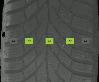 215/60 R16 95H WINTERREIFEN VW PASSAT 3C 16 ZOLL STAHL KOMPLETTSATZ 6-7MM - Bild 5