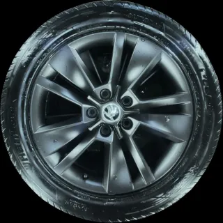 215/55 R17 WINTERREIFEN SKODA KAROQ NU7 17 ZOLL ALUMINIUM KOMPLETTSATZ 57A601025 - Bild 2