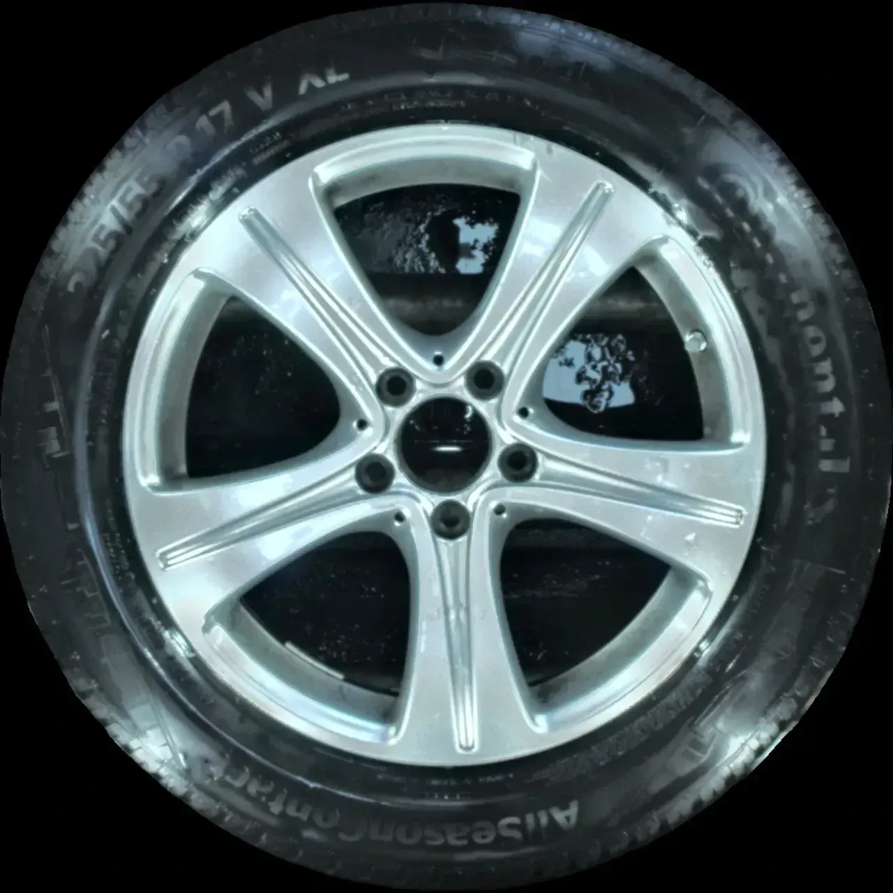 225/55 R17 GANZJAHRREIFEN E-KLASSE W213 17 ZOLL ALUMINIUM KOMPLETTSATZ 5-6MM - Bild 1
