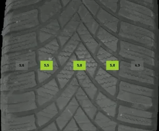 205/55 R17 95V WINTERREIFEN SKODA OCTAVIA NX 17 ZOLL ALU KOMPLETTSATZ 4-6MM - Bild 5