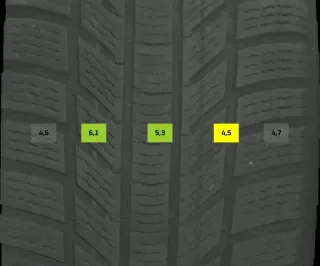 235/55 R18 100H WINTERREIFEN VW TIGUAN 5N (II) 18 ZOLL ALU KOMPLETTSATZ 4-6MM MM - Bild 7