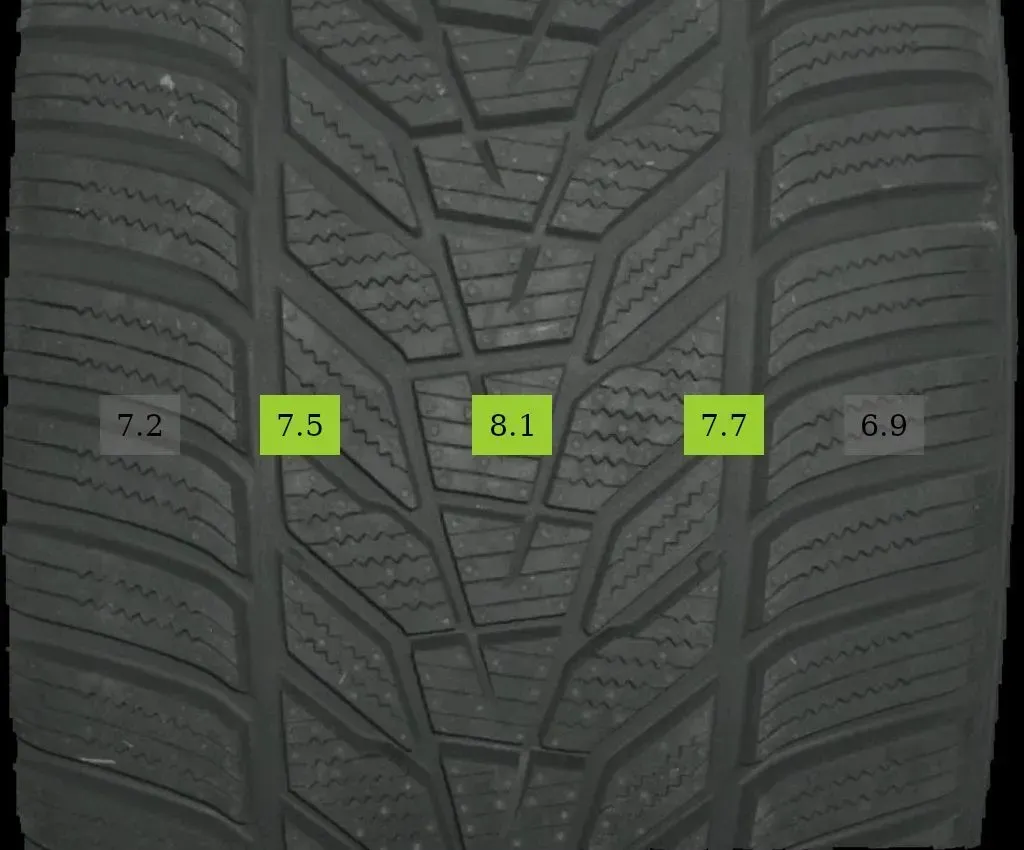 2x 265/45 R18 101V Winterreifen Hankook Winter i*cept evo3 7mm DOT 3321 - Bild 1