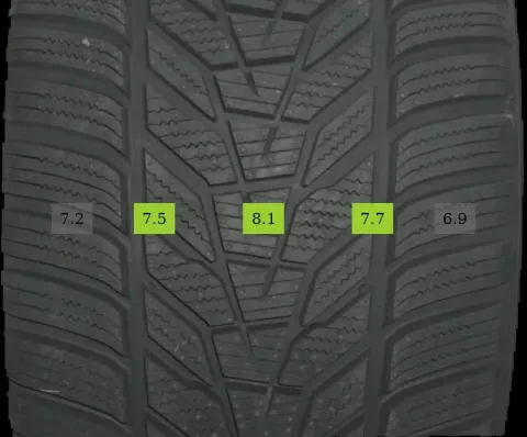 Background image for 2x 265/45 R18 101V Winterreifen Hankook Winter i*cept evo3 7mm DOT 3321