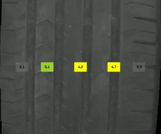 4X SOMMERREIFEN 215/55 R17 94W CONTINENTAL PREMIUMCONTACT5 4-6MM - Bild 6