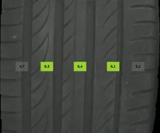 225/50 R17 98Y GANZJAHR /-SOMMERREIFEN AUDI A4 8W 17 ZOLL ALU KOMPLETTSATZ 6MM - Bild 5