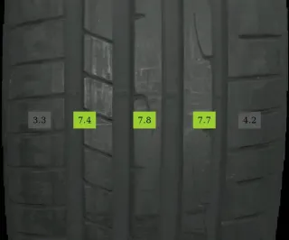 4x 205/45 R18 90Y Sommerreifen Dunlop Sportmaxx 7mm DOT 1621 - Bild 3
