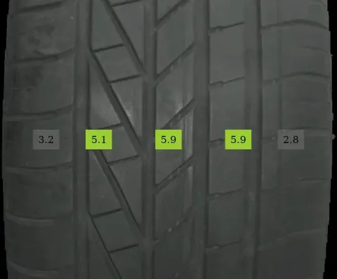 Background image for 2x 245/40 R20 99Y Sommerreifen Goodyear Excellence 5mm DOT 0619