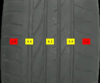 4x 235/55 R19 101V Sommerreifen Bridgestone Dueler 3-5mm DOT4921 - Bild 7