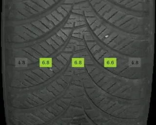 4x 215/45 R17 91W Ganzjahrreifen Falken Euroallseason AS210 6mm DOT 3922 - Bild 4