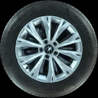215/65 R17 99H WINTERREIFEN VW TIGUAN 5N 17 ZOLL ALUMINIUM KOMPLETTSATZ 4-6MM - Bild 2