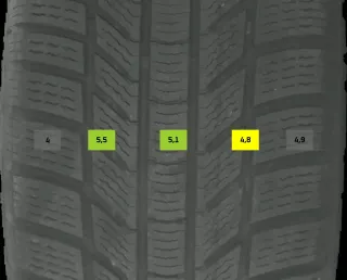 235/55 R18 100H WINTERREIFEN VW TIGUAN 5N (II) 18 ZOLL ALU KOMPLETTSATZ 4-6MM MM - Bild 8