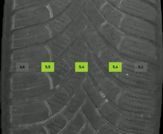 215/65 R17 103V WINTERREIFEN SKODA KODIAQ NS 17 ZOLL ALU KOMPLETTSATZ 5-6MM - Bild 7