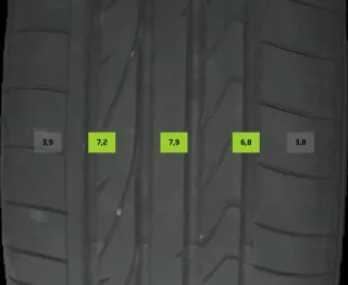 4x Sommerreifen 235/45 R20 96W Bridgestone Dueler HP 4-6mm - Bild 2