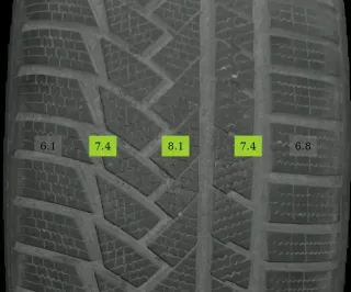 4x 235/45 R20 100V Winterreifen Continental Wintercontact 6-7mm DOT 5121 - Bild 4