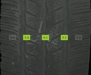 4x 215/65 R16 109R Winterreifen Continental VanContact 5-8mm DOT 3324 - Bild 3