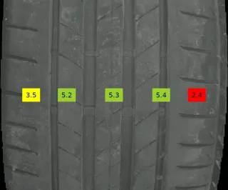 255/40 R18 + 255/40 R18 Sommerreifen Bridgestone 4-5mm DOT 4421 - 4 REIFEN - Bild 8