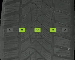 215/55 R17 98V WINTERREIFEN SKODA SUPERB 3V 17 ZOLL ALU KOMPLETTSATZ 5-6MM - Bild 8
