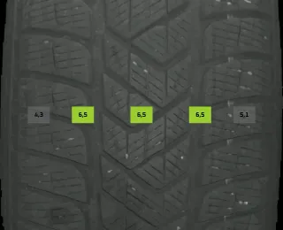 215/65 R17 99H WINTERREIFEN VW TIGUAN 5N 17 ZOLL ALUMINIUM KOMPLETTSATZ 4-6MM - Bild 5