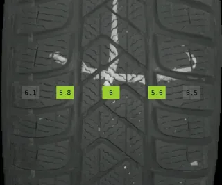 215/60 R16 95H WINTERREIFEN VITO W447 16 ZOLL ALU KOMPLETTSATZ 5-6MM - Bild 5