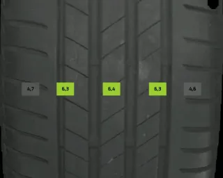 2x Sommerreifen 195/55 R16 87h Bridgestone Turanza DOT 4619 6mm - Bild 1