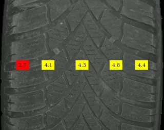 215/65 R17 103H WINTERREIFEN VW TIGUAN 5N (II) 17 ZOLL ALU KOMPLETTSATZ 4MM - Bild 5
