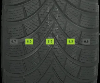 2x 225/60 R17 103H Winterreifen Maxxis Premitra Snow 8mm DOT 2625 - Bild 2