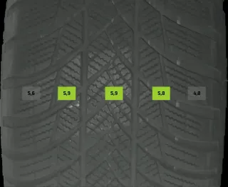 225/55 R18 102V WINTERREIFEN AUDI A6 4K 18 ZOLL ALUMINIUM KOMPLETTSATZ 4-5MM - Bild 6