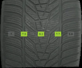 2x 265/45 R18 101V Winterreifen Hankook Winter i*cept evo3 7mm DOT 3321 - Bild 2
