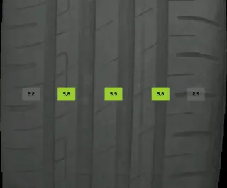 205/55 R17 91V SOMMERREIFEN VW GOLF 8 VIII 17 ZOLL ALU KOMPLETTSATZ 4MM - Bild 5
