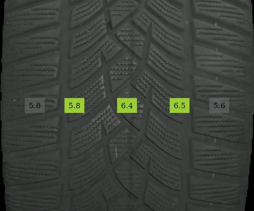 2x 255/40 R19 100V Winterreifen Goodyear ULT. PERFORMANCE 5-7mm DOT 3522 - Bild 1
