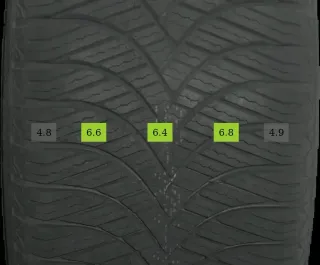 225/45 R18 95W GANZJAHRREIFEN AUDI A6 4F 18 ZOLL ALU KOMPLETTSATZ 6MM - Bild 6