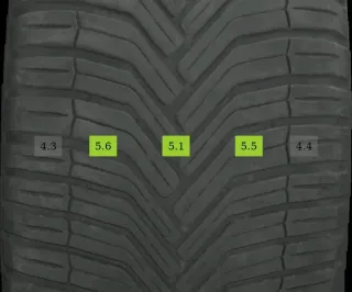 4x 235/55 R18 104V Ganzjahrreifen Michelin CrossClimate 4-6mm DOT 3021 - Bild 4