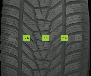 4x 265/40 R20 104W Winterreifen Hankook icept evo 3 7mm DOT 1525 - Bild 1