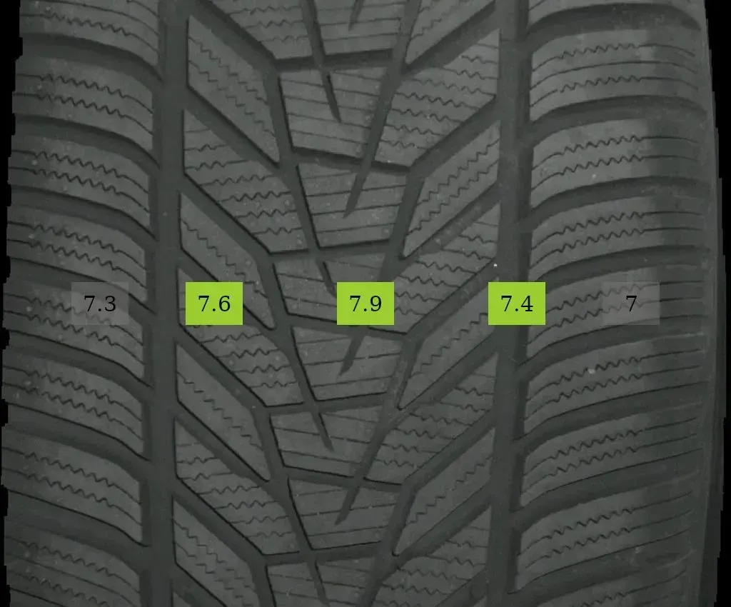 4x 265/40 R20 104W Winterreifen Hankook icept evo 3 7mm DOT 1525 - Bild 1