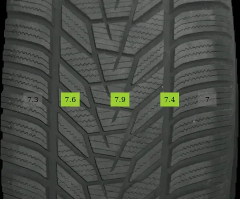 Background image for 4x 265/40 R20 104W Winterreifen Hankook icept evo 3 7mm DOT 1525